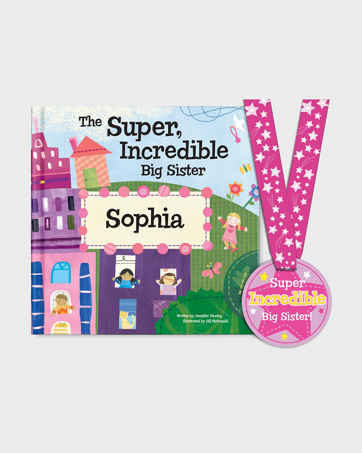 "The Super Incredible Big Sister" Book by Jennifer Dewing, Personalized