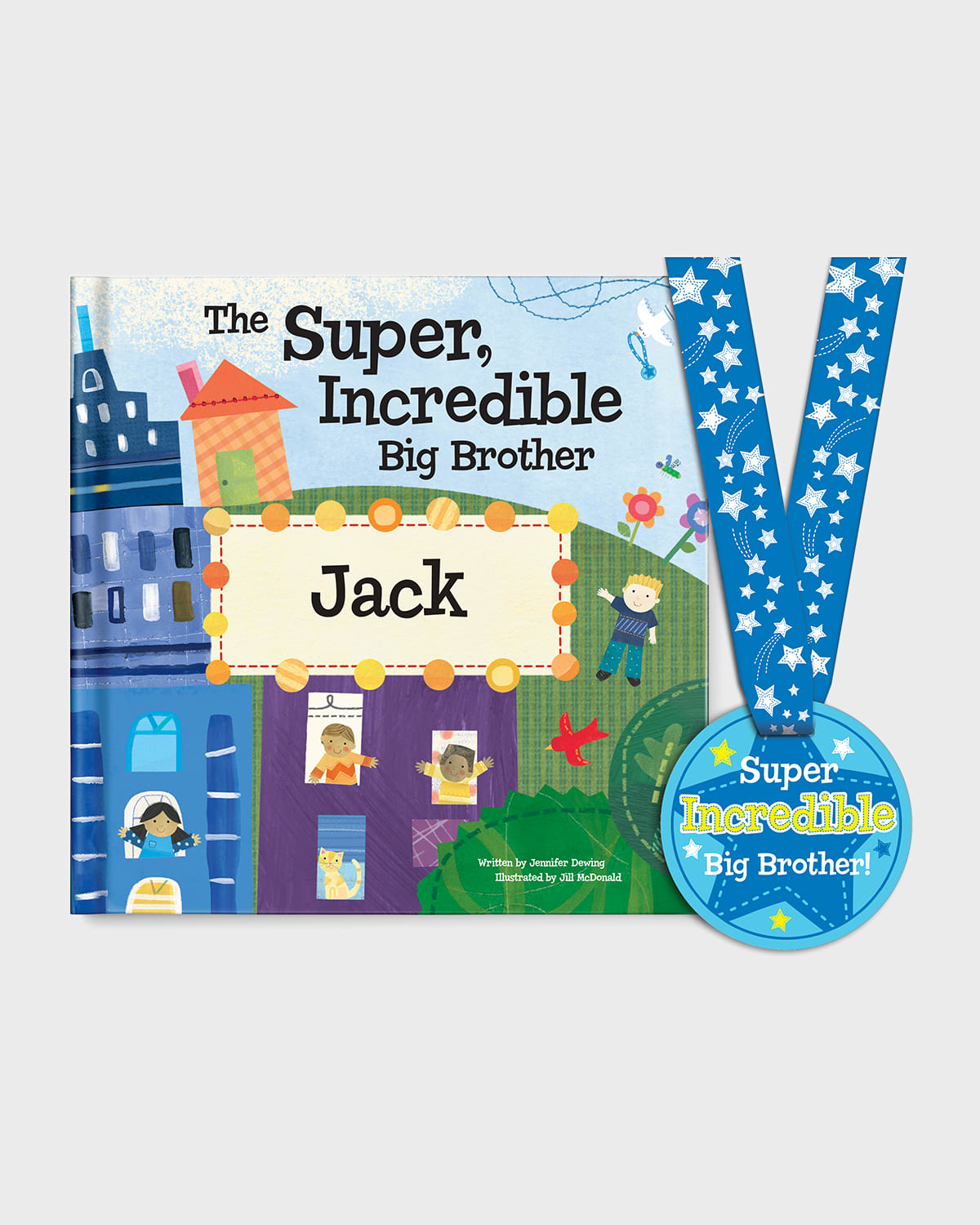 The Super Incredible Big Brother Book by Jennifer Dewing, Personalized