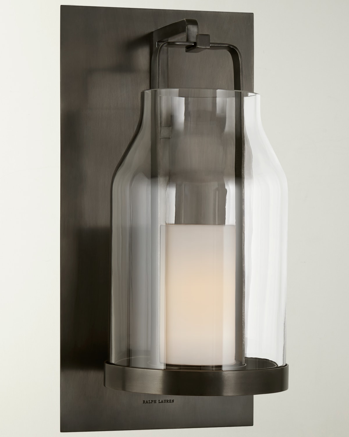 Shop Visual Comfort Signature Ollie Small Wall Lantern By Ralph Lauren Home In Black