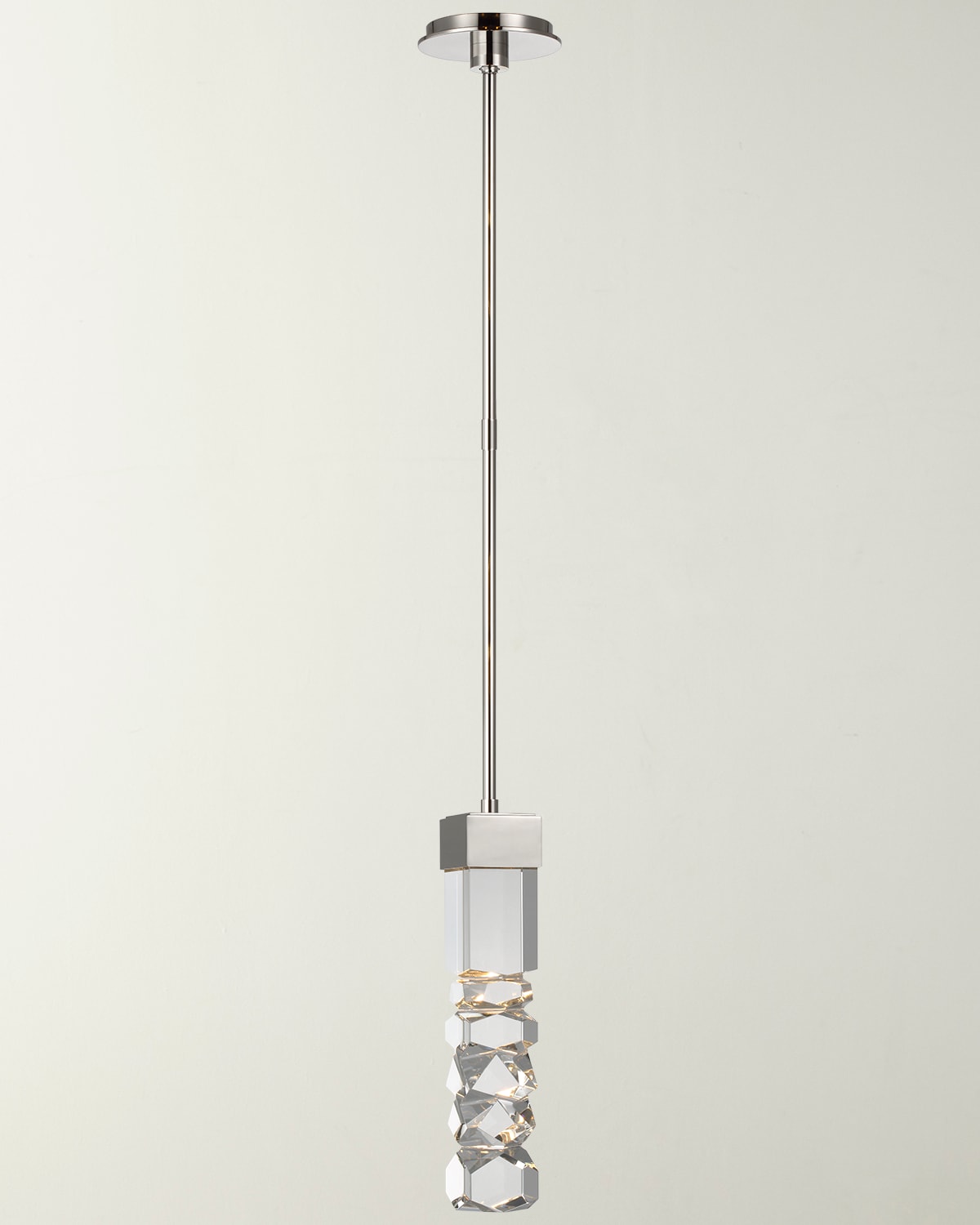 Argentino Faceted Pendant Light, 19"