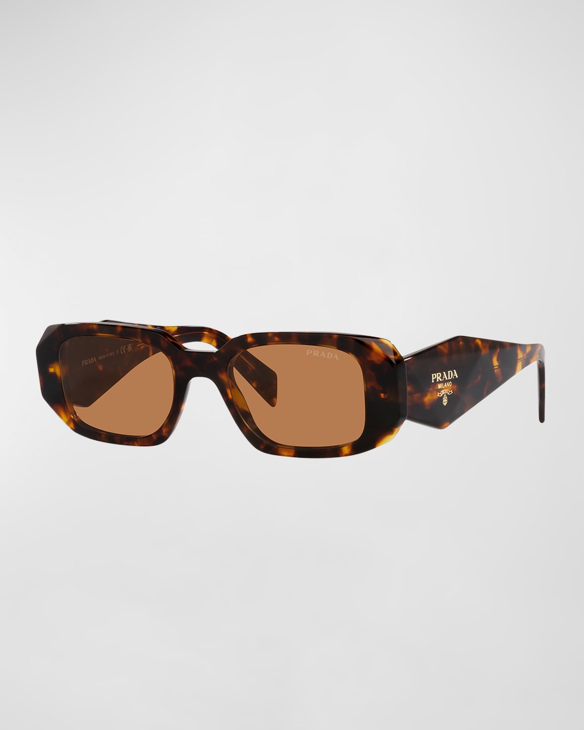 Prada Runway 49mm Rectangle Sunglasses In Tortoise