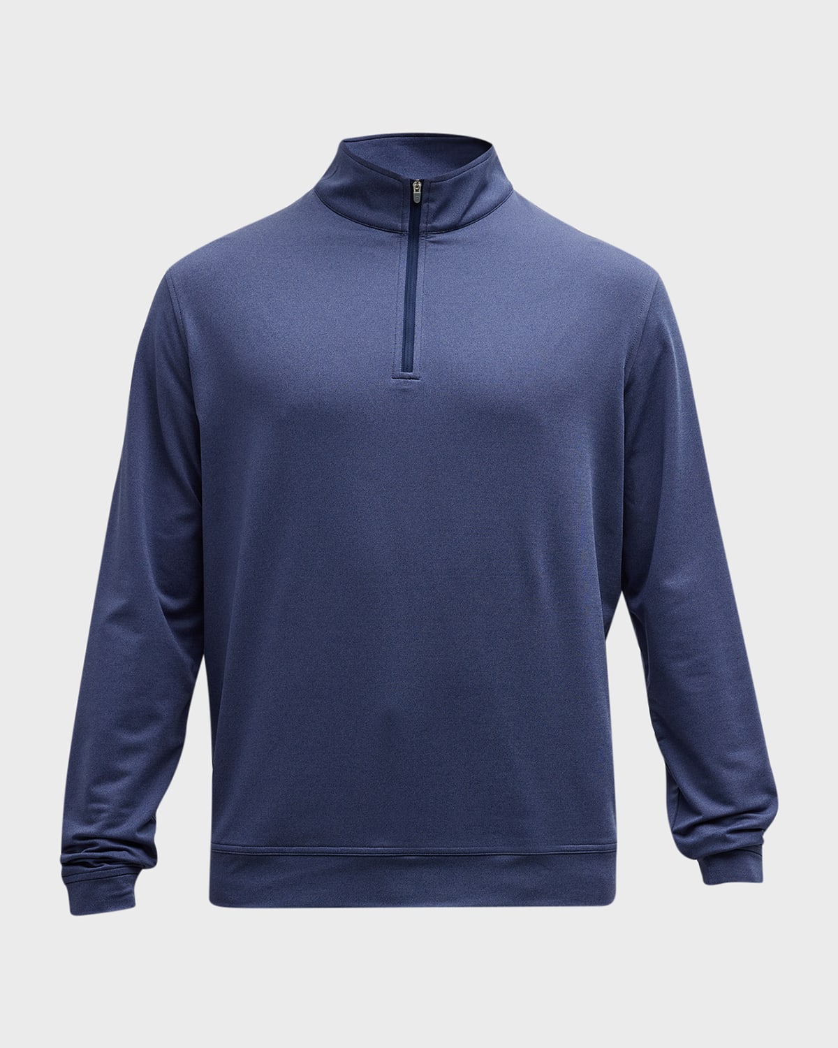 Peter Millar Perth Stretch Quarter Zip Pullover In Navy