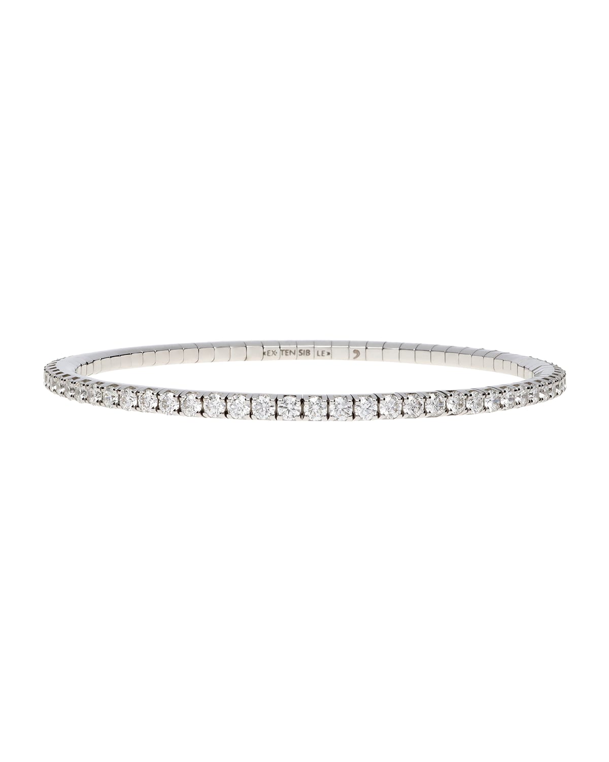 18k Round Diamond Stretch Bracelet