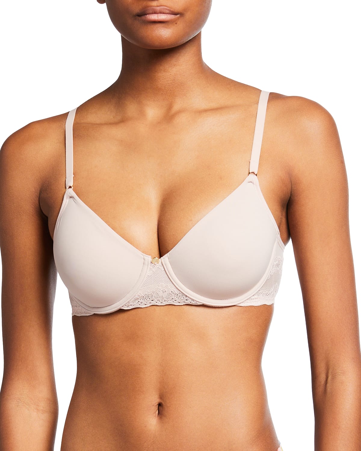 Natori Bliss Perfection Contour Stretch Bra 721154 In Rose Beige