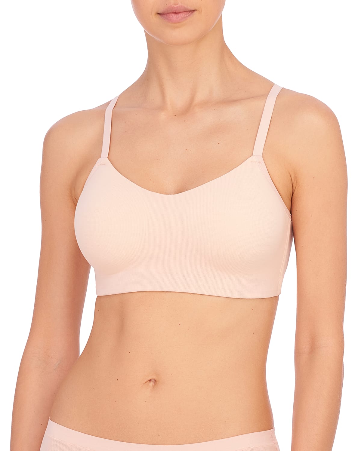 Natori Limitless Convertible Wireless Sports Bra In Golden Rose