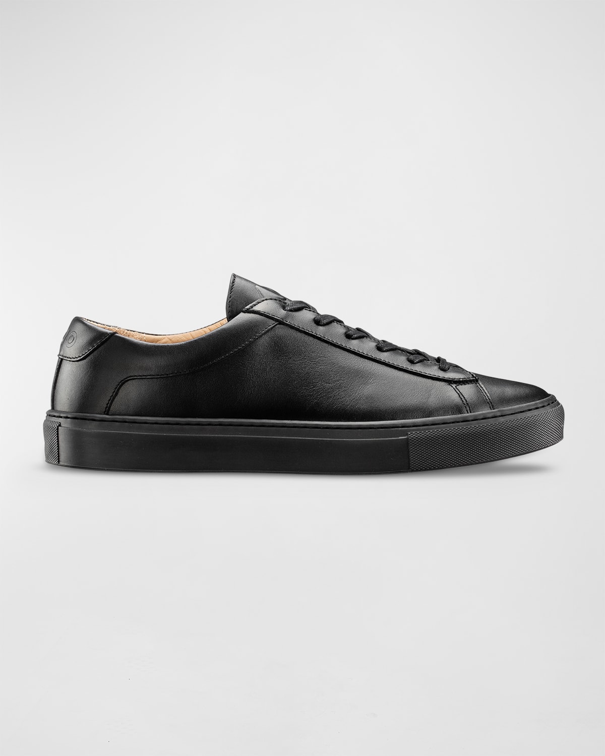 Koio Capri Mixed Leather Low-top Sneakers In Nero