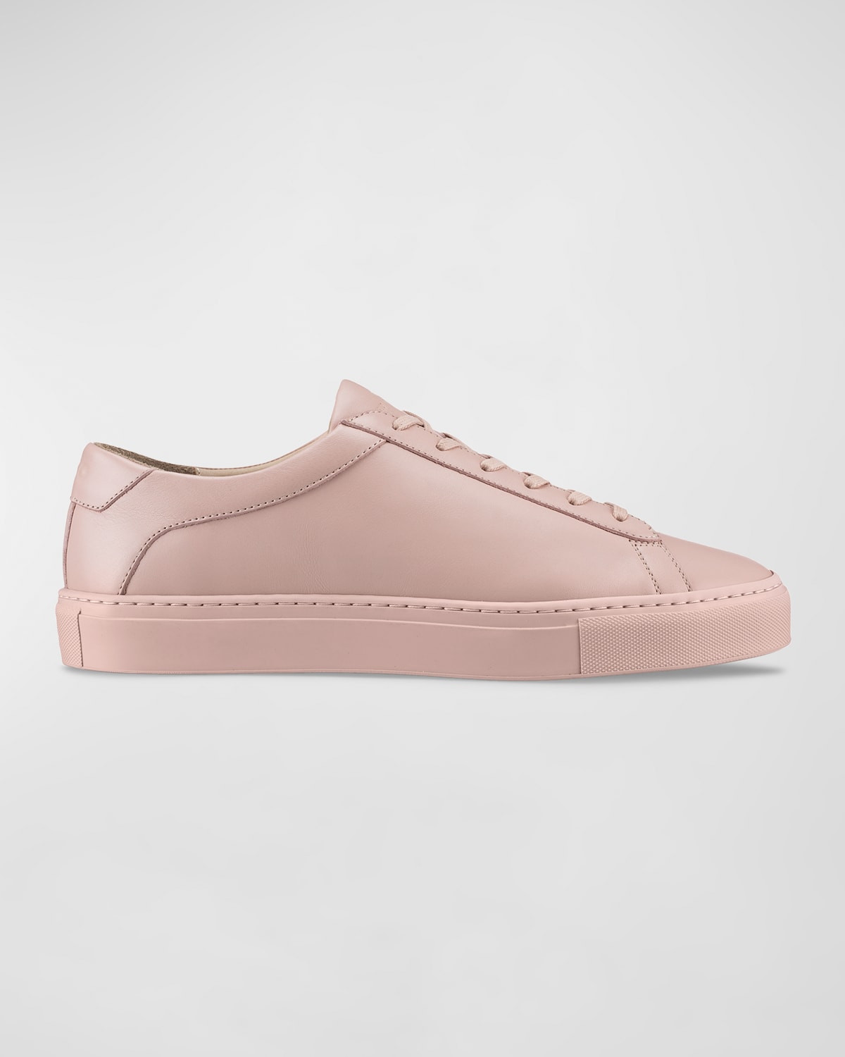 Koio Capri Mixed Leather Low-top Sneakers In Pink Quartz