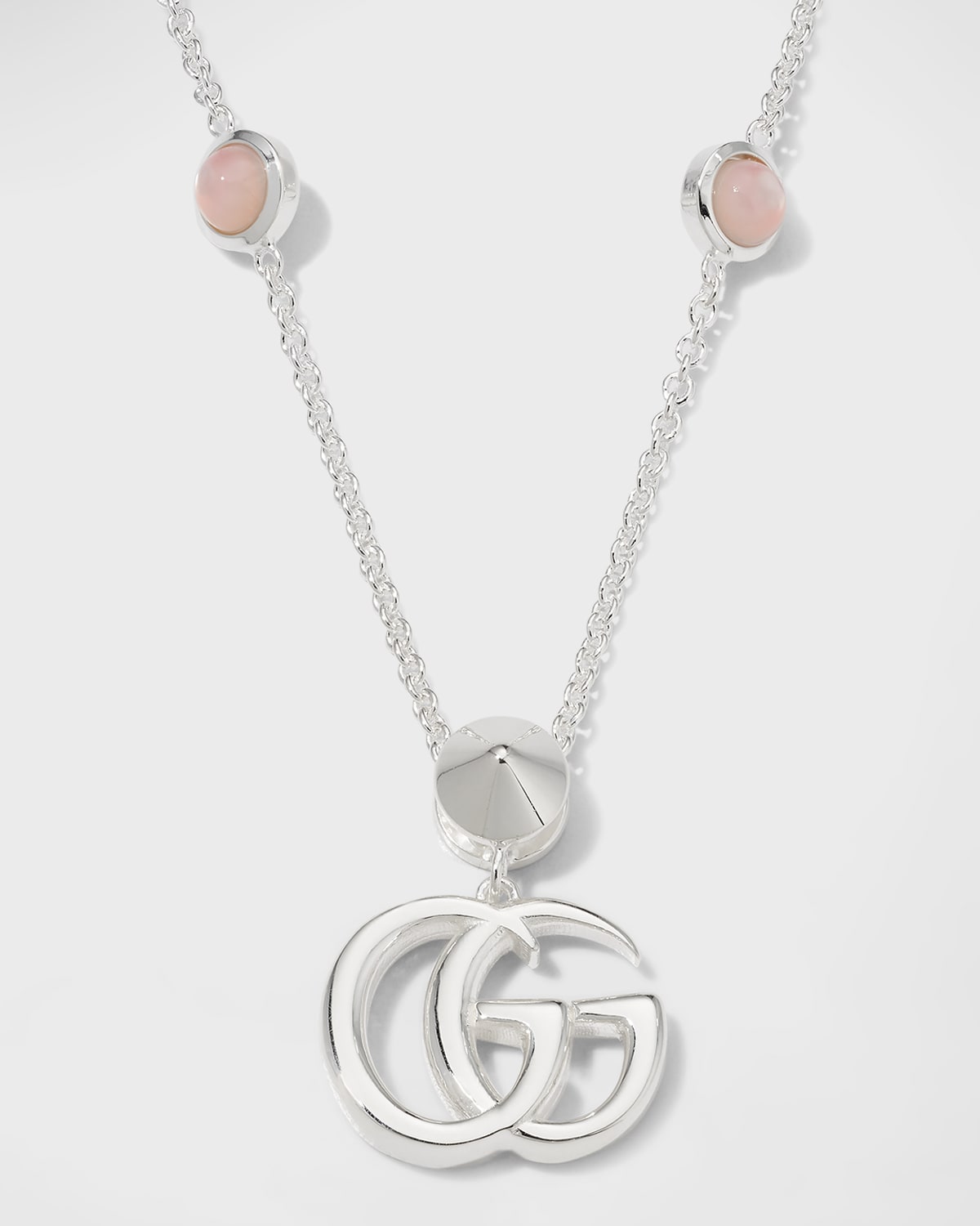 Gucci Gg Marmont Sterling Silver & Resin Necklace