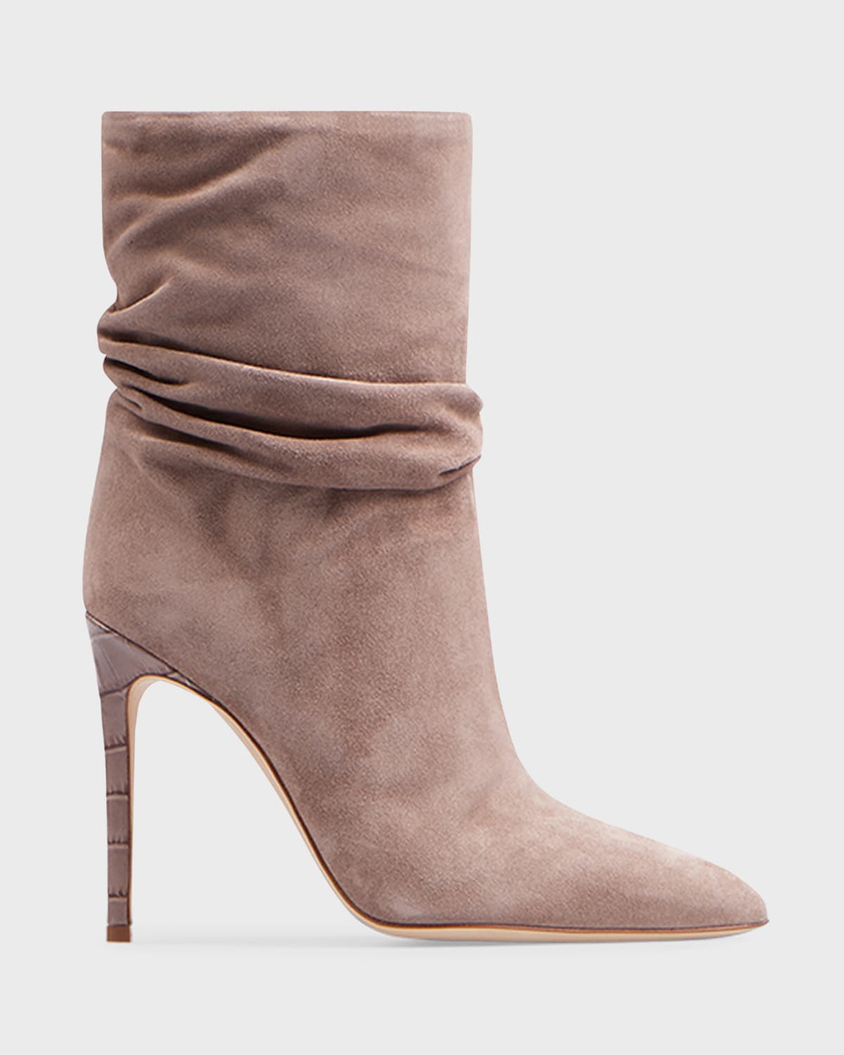 PARIS TEXAS 105MM SLOUCHY SUEDE STILETTO BOOTIES