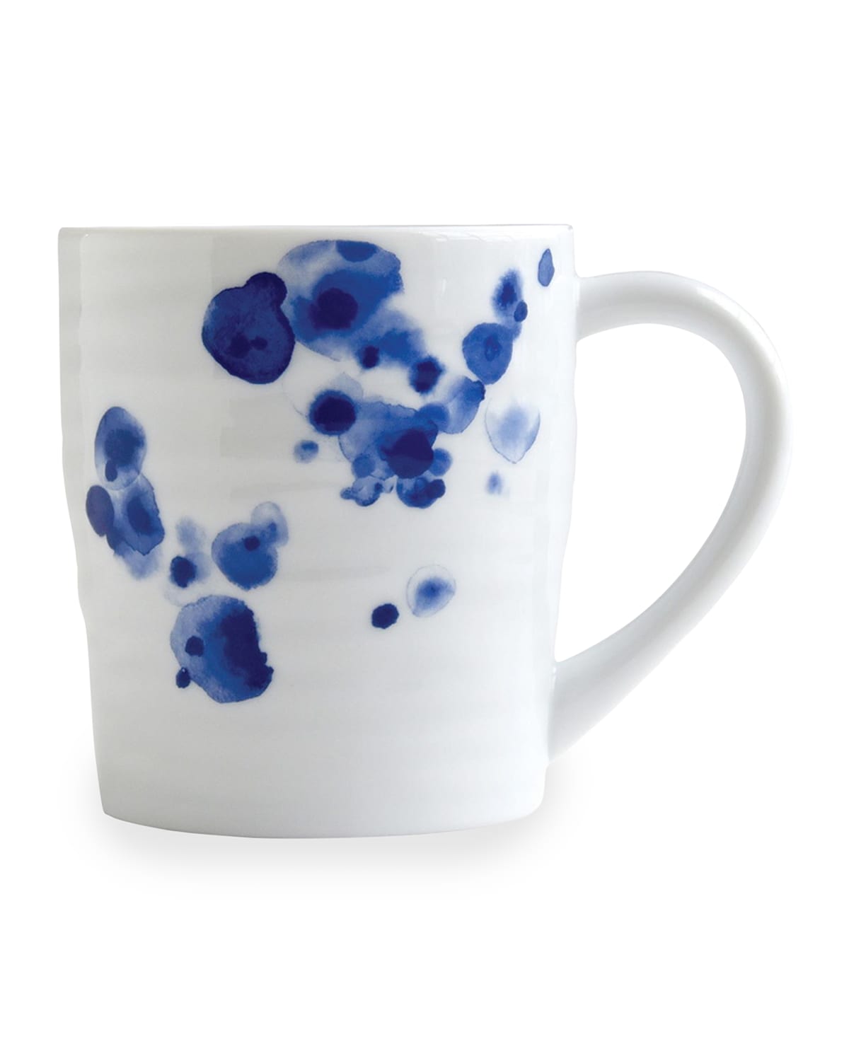 Shop Bernardaud Origine Ondee Mug With Handle In White/blue