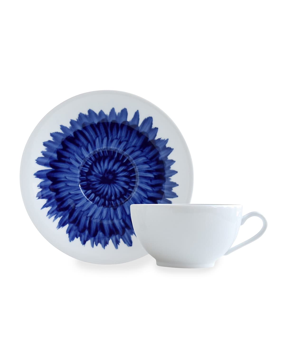 Shop Bernardaud In Bloom Breakfast Boule Cup In White/blue