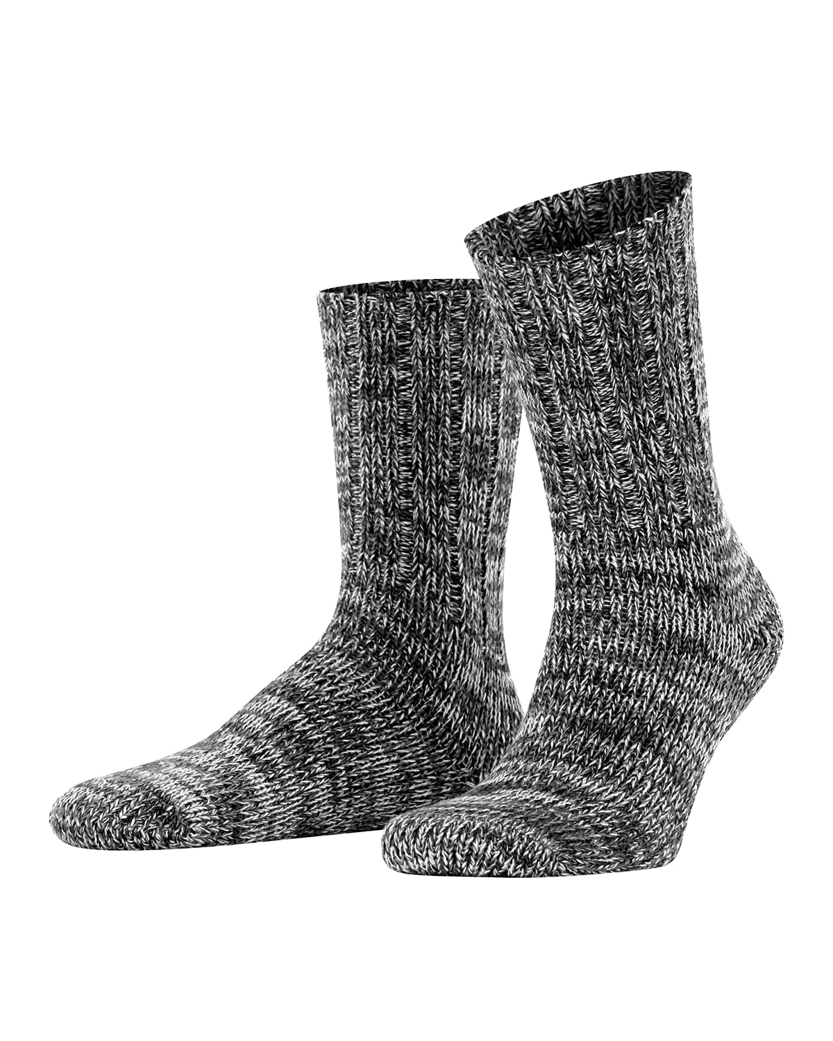 Falke Men's Brooklyn Rib-knit Cotton Socks In Black