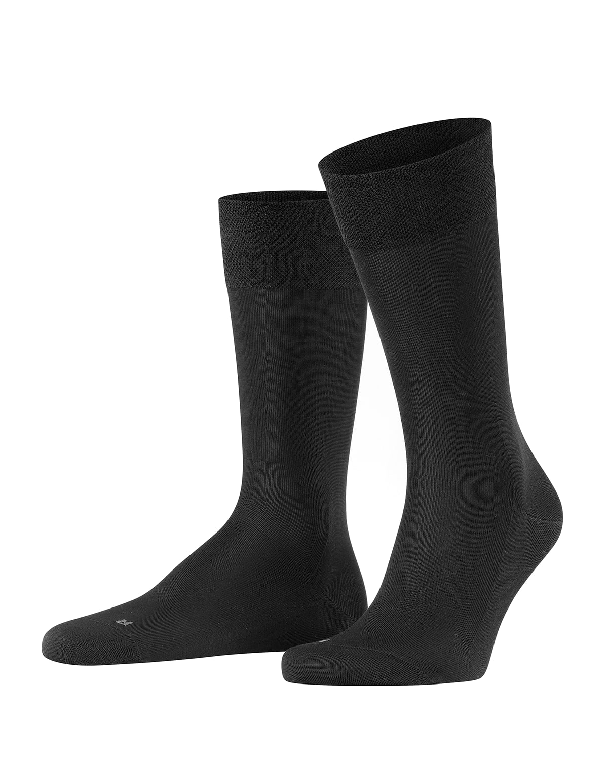 Falke Sensitive London Cotton Blend Solid Socks In Black