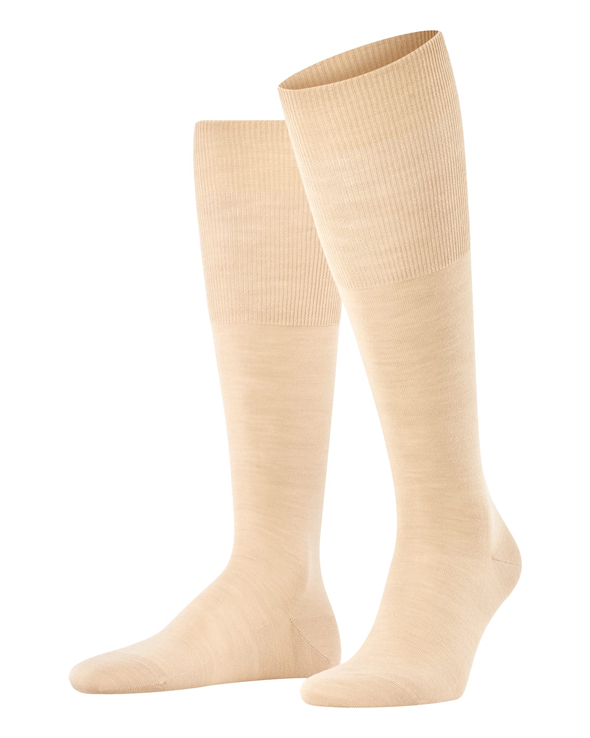 Falke Men's Airport Wool Knee-high Socks In Sand