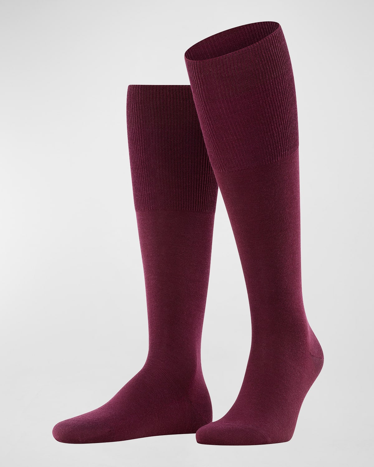 Falke Airport Merino Wool Blend Knee High Socks In Barolo