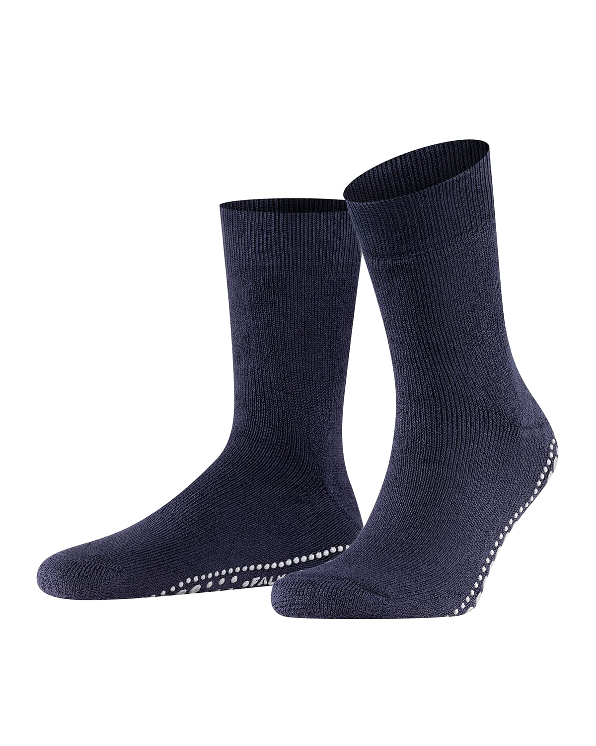 Falke Homepads Cotton Blend Slipper Socks In Marine