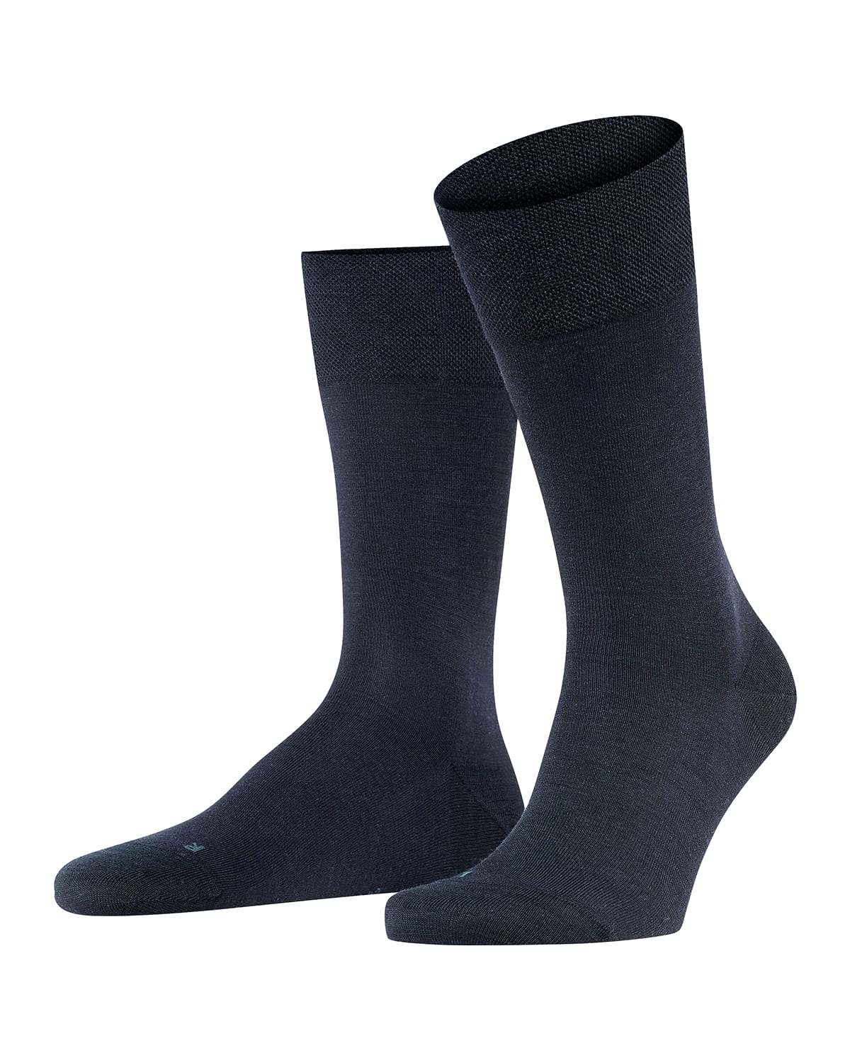 Falke Men's Sensitive Berlin Wool Socks In Dark Navy