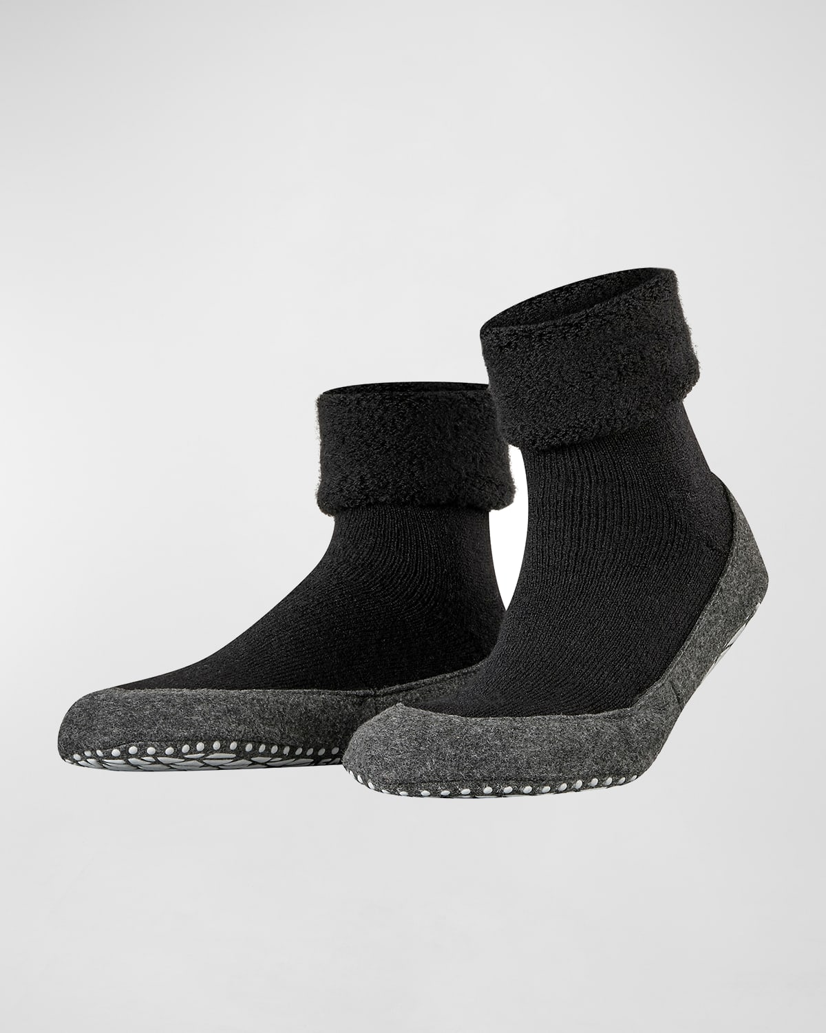 Falke Men's Cozy Shoe Grip Socks In Black