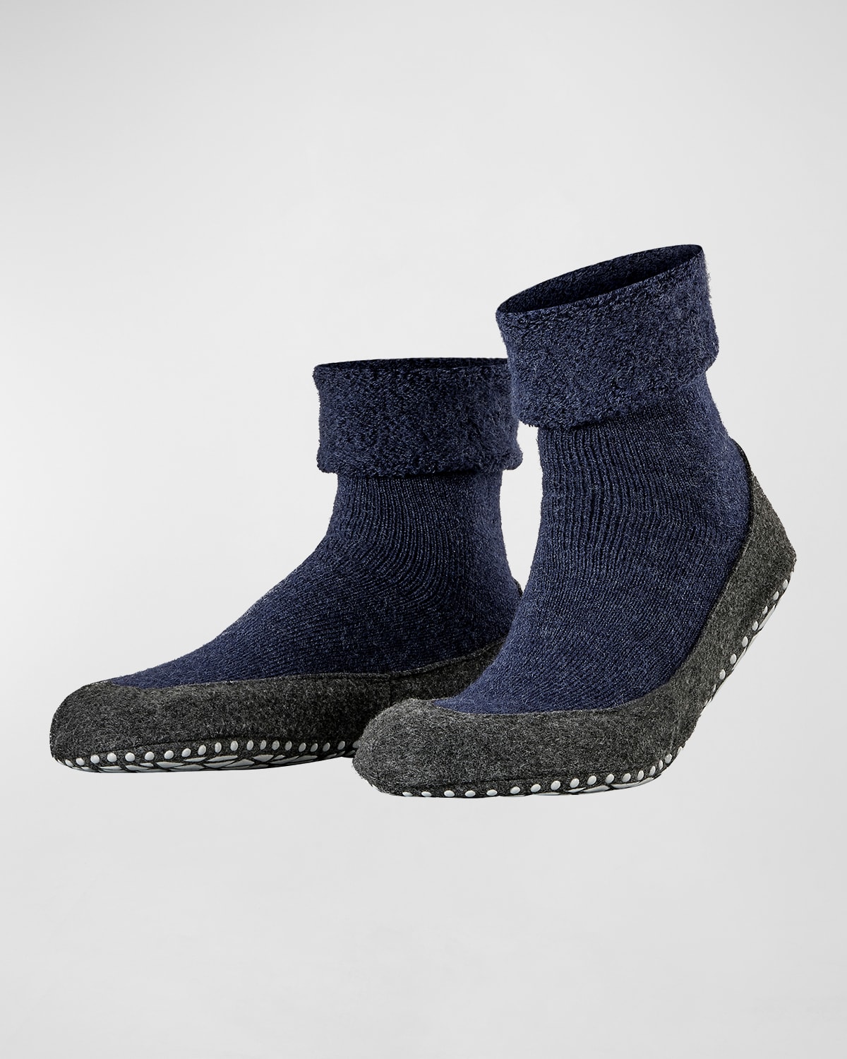 Falke Men's Cozy Shoe Grip Socks In Dark Blue