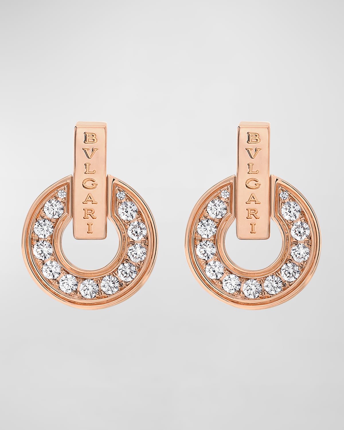 BVLGARI BVLGARI Rose Gold Diamond Earrings
