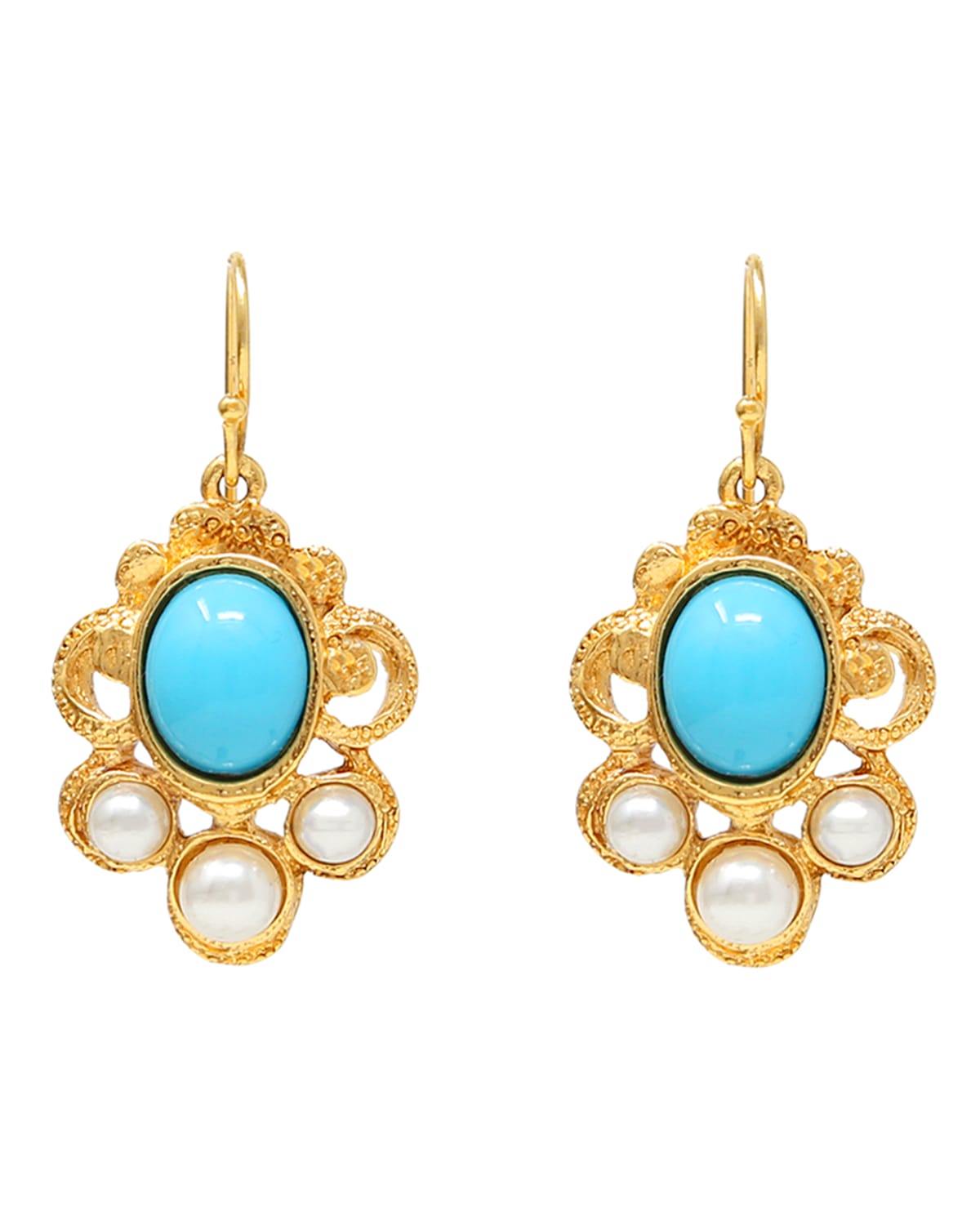 Ben-amun Turquoise Fishhook Earrings