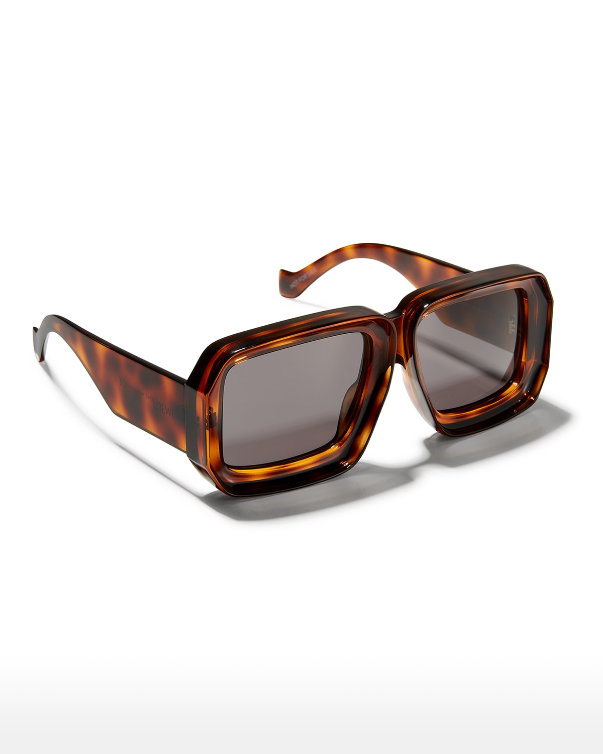 Loewe Oversized Tortoiseshell Square Sunglasses In Blonde Havana Blu