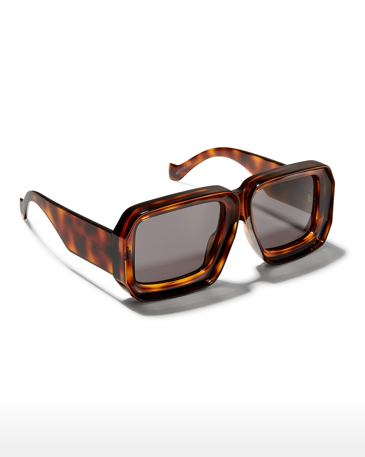 LOEWE OVERSIZED SQUARE MONOCHROMATIC SUNGLASSES