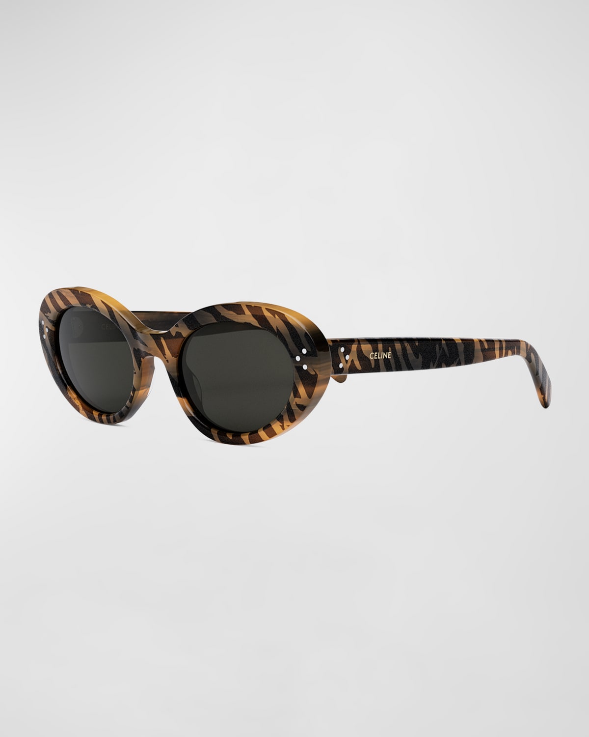 Celine Acetate Cat-eye Sunglasses In Animal