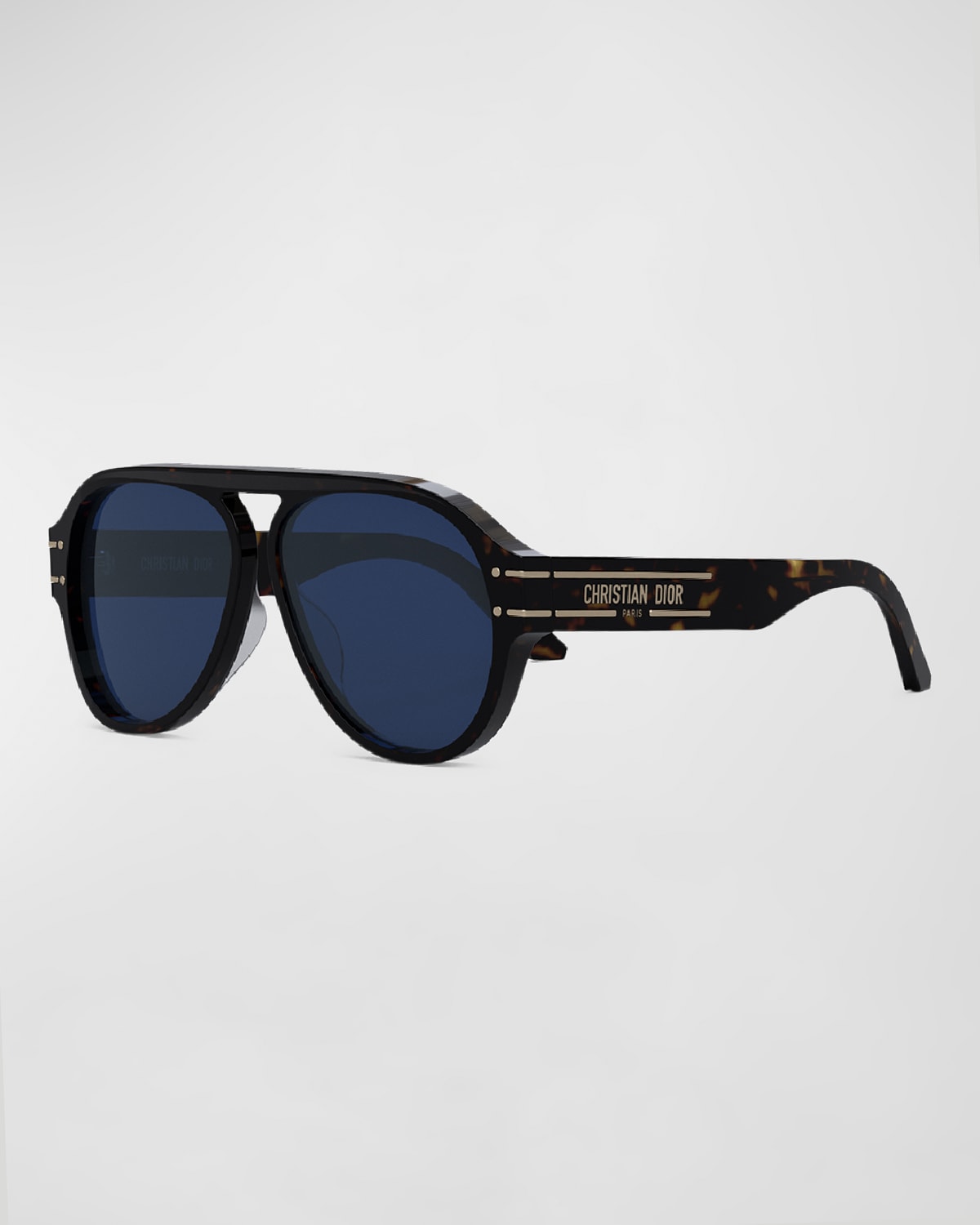 Dior Signature 58mm Acetate Aviator Sunglasses In Blue