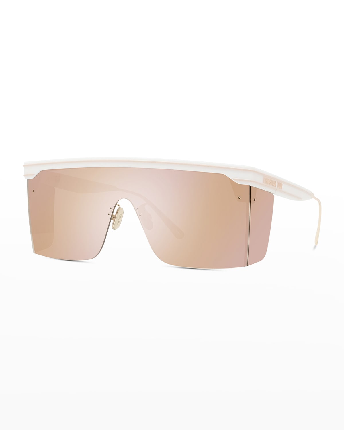 Dior Club M1u Shield Sunglasses In Ivory