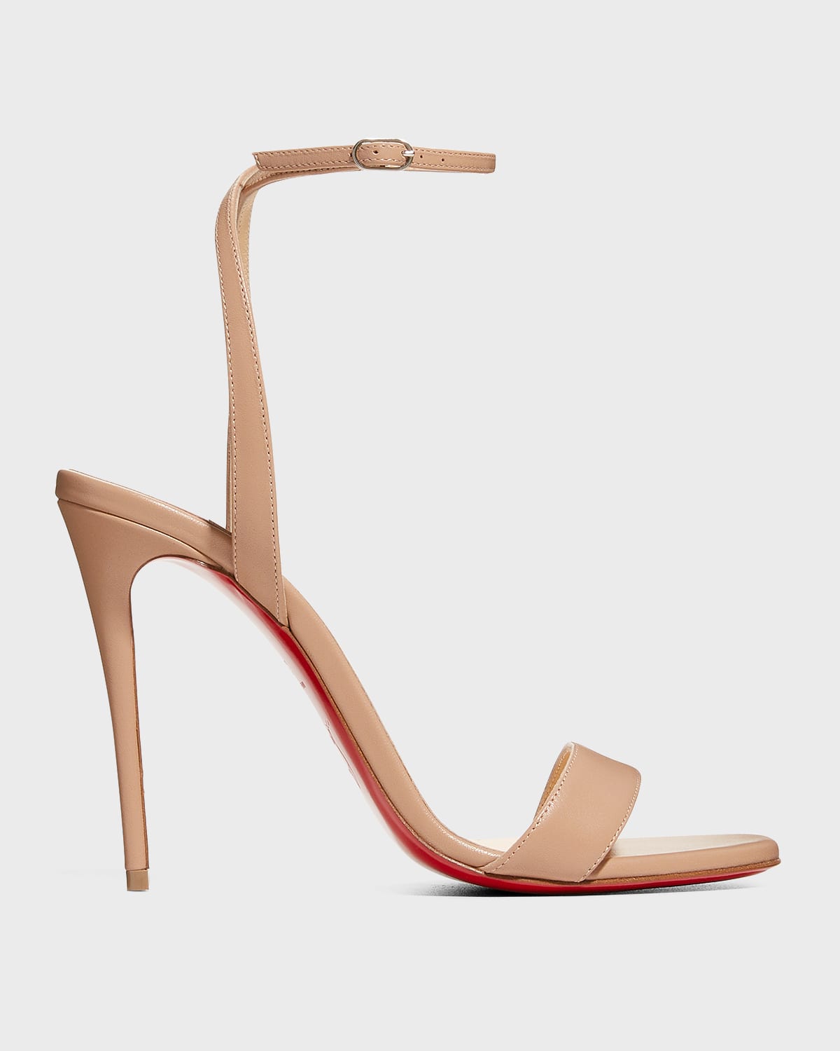 Shop Christian Louboutin Loubigirl Ankle-strap Red Sole Sandals In Blush