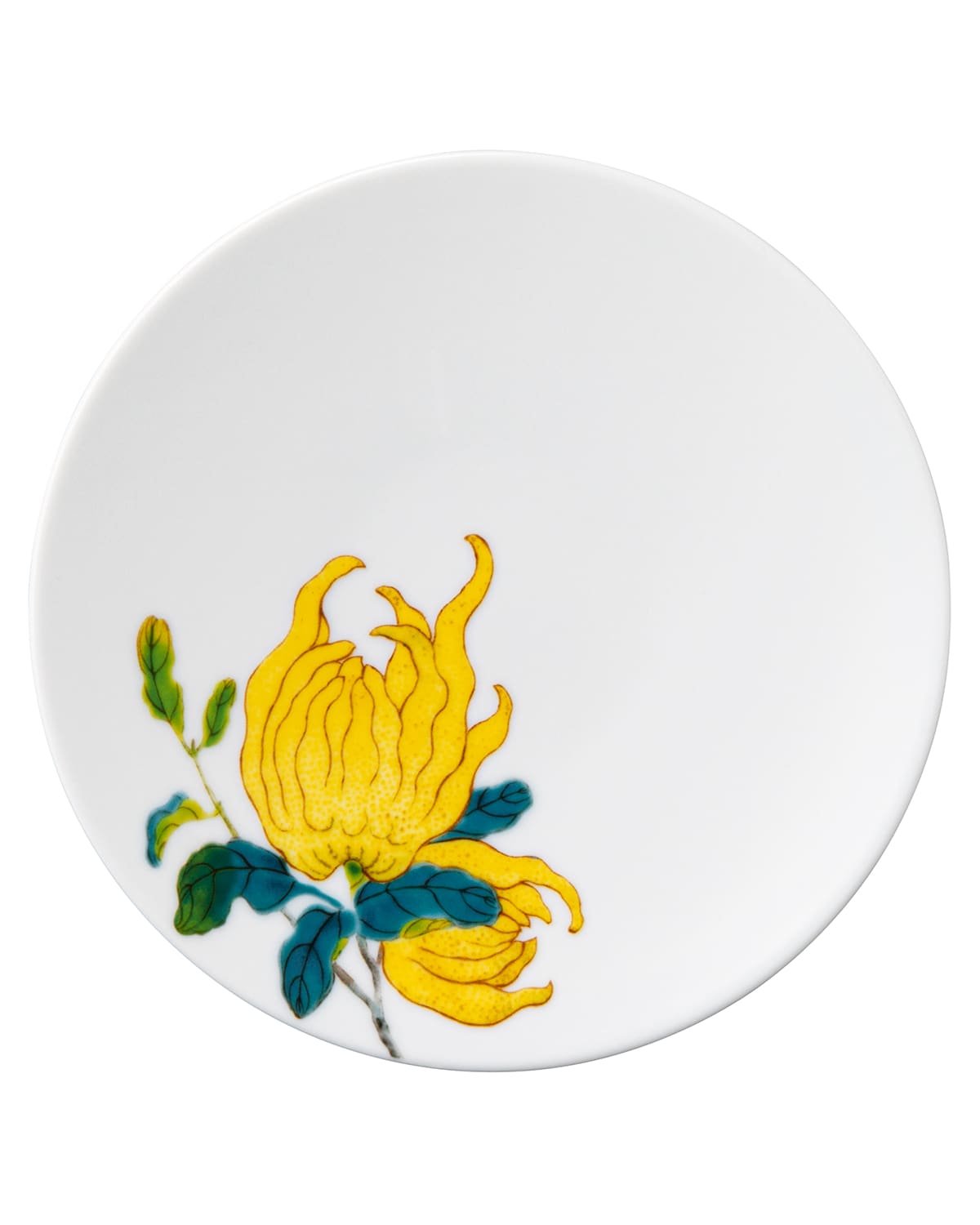 Raynaud Harmonia Porcelain Bread & Butter Coupe Plate In White Multi