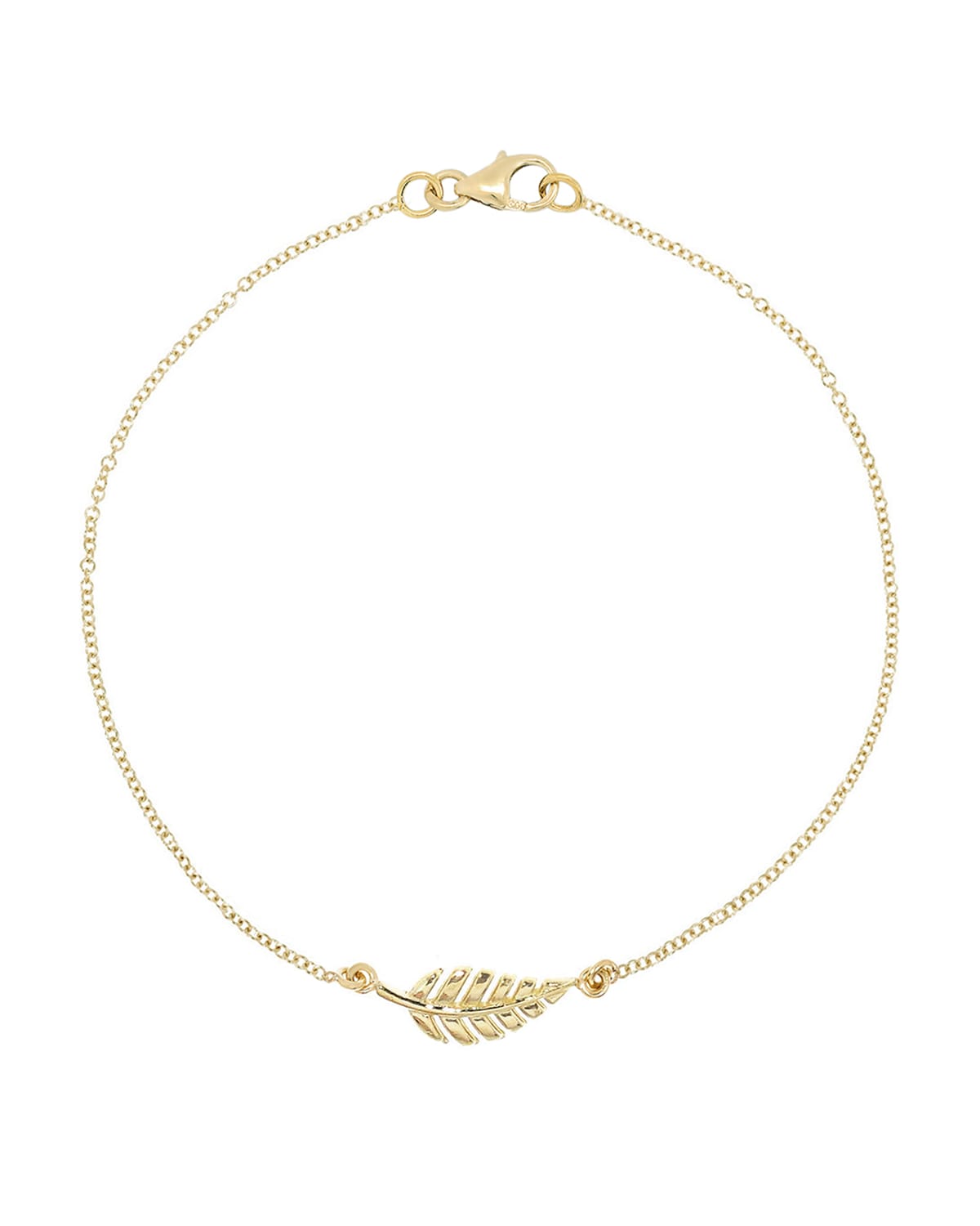 Jennifer Meyer 18k Gold Mini Leaf Bracelet