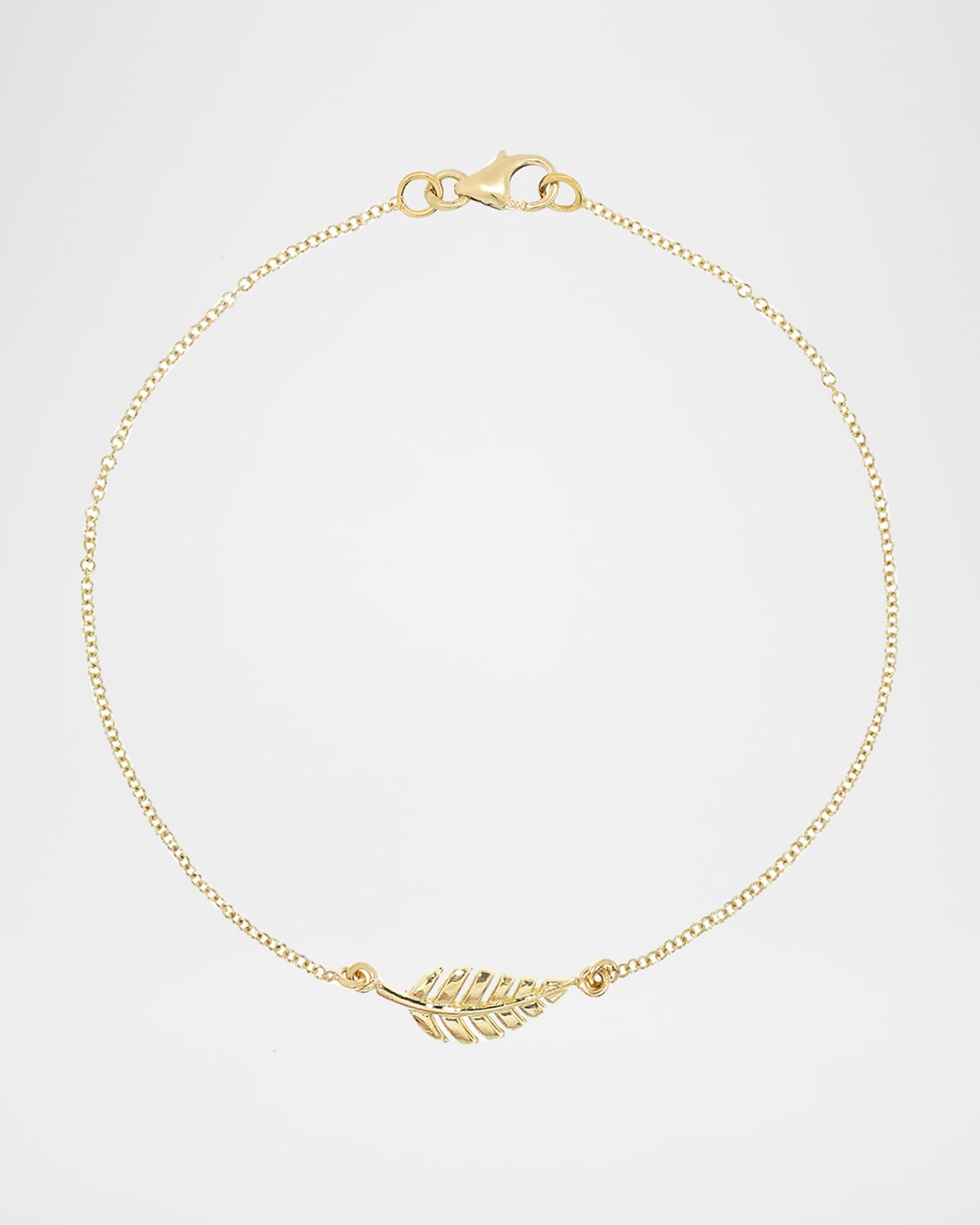 Jennifer Meyer 18k Gold Mini Leaf Bracelet