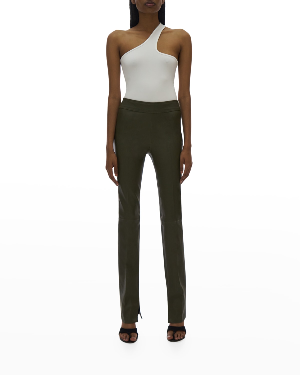 Helmut Lang Slit Hem Leggings