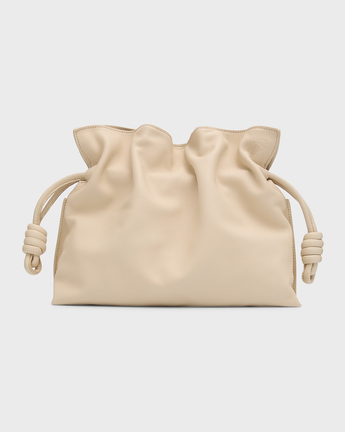 LOEWE FLAMENCO DRAWSTRING KNOT CLUTCH BAG