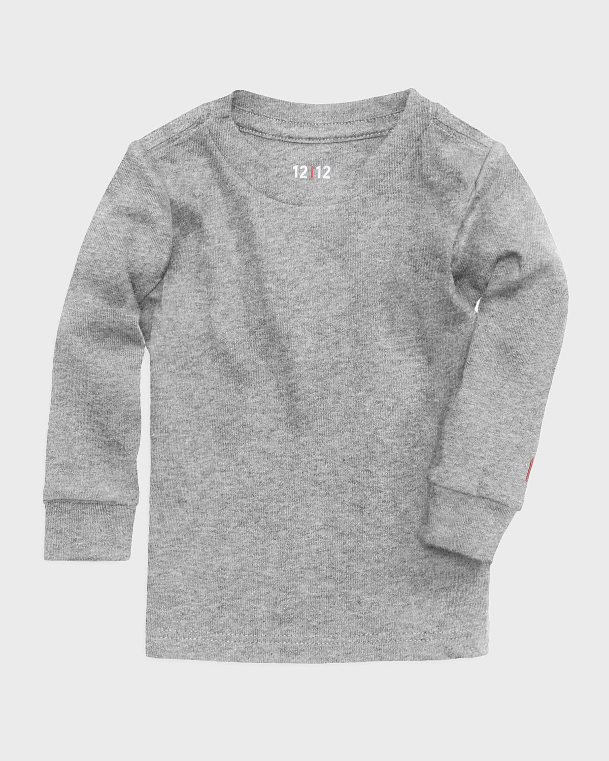 1212 Kid's The Daily Solid Organic Cotton Sweatshirt In Heather Grey