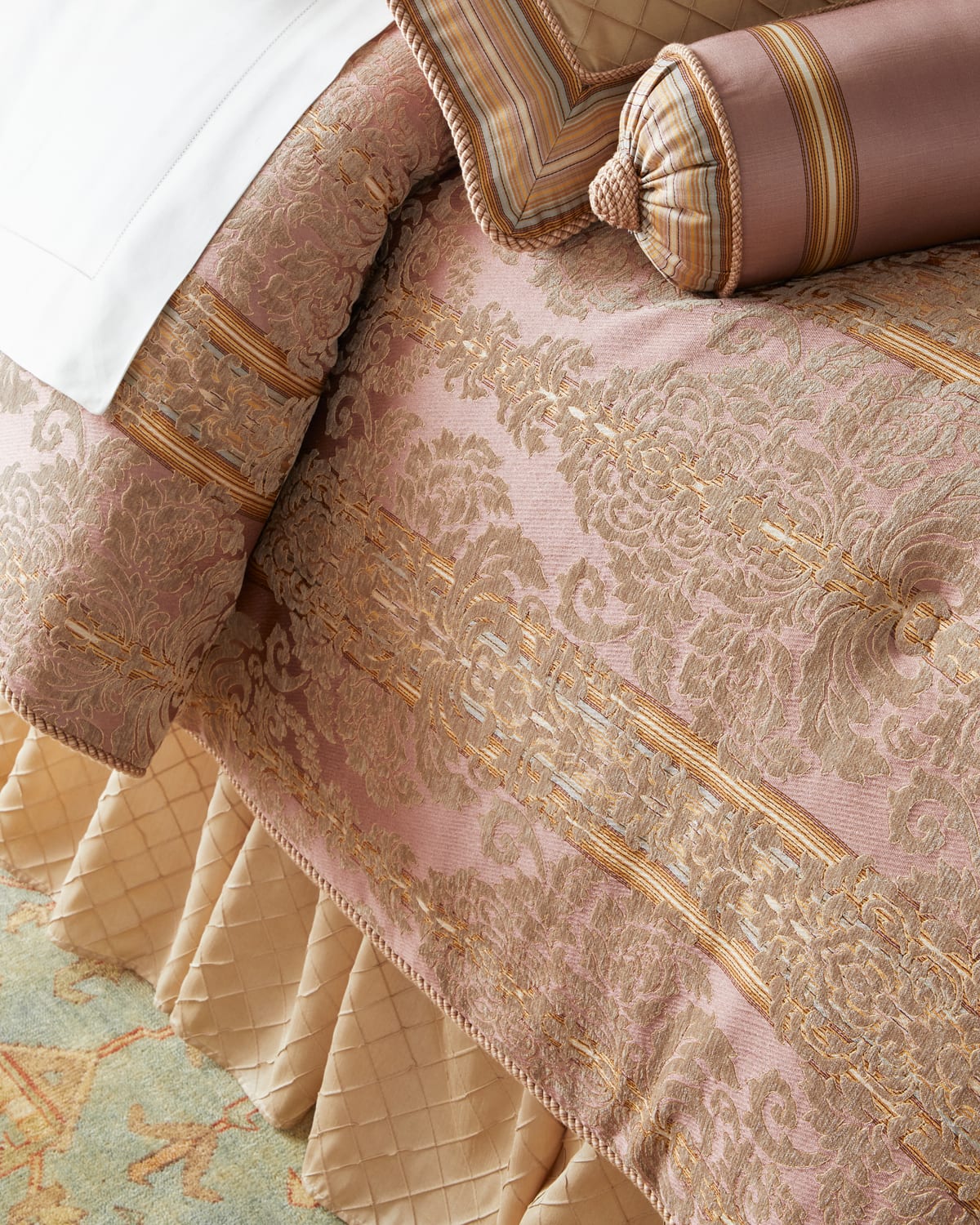 Austin Horn Collection Liselle 3-piece King Comforter Set In Pink