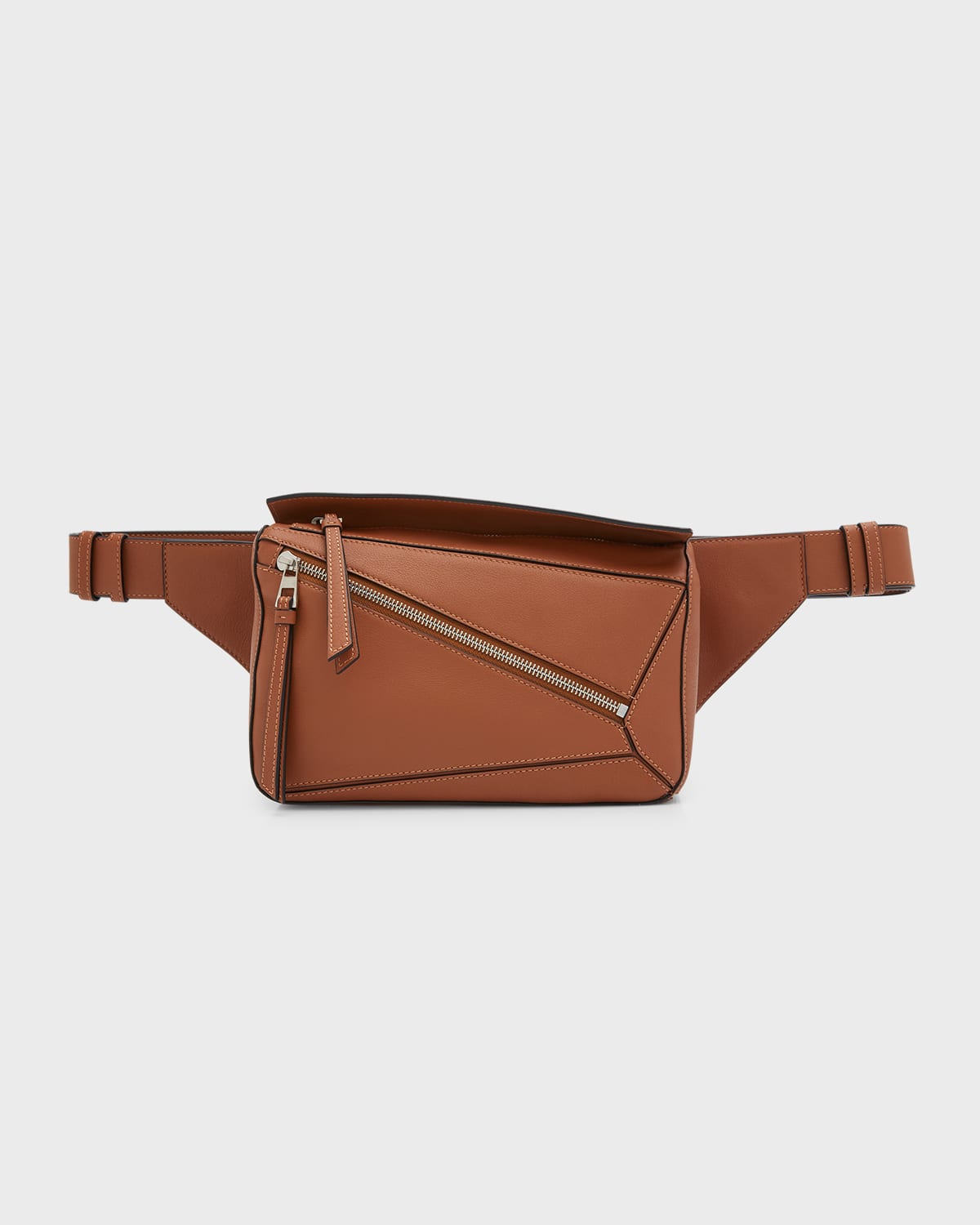 Men's Puzzle Leather Belt Bag