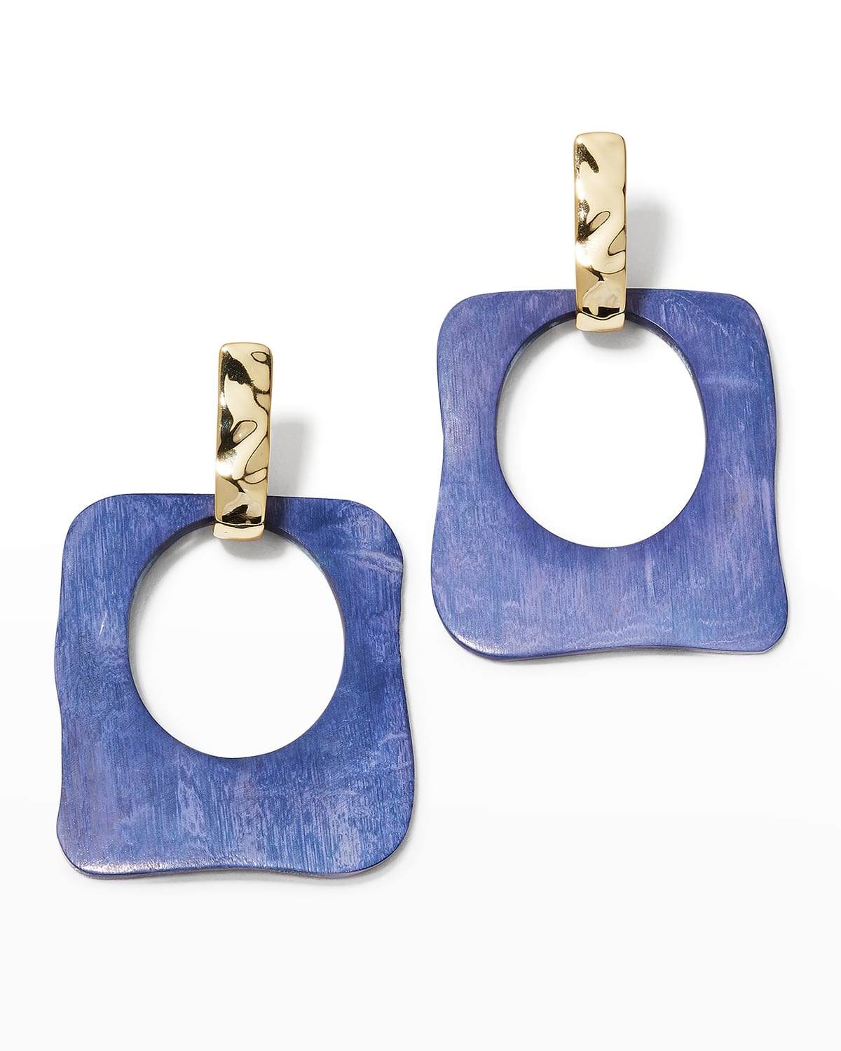 Akola Jude Abstract Drop Earrings In Blue/white