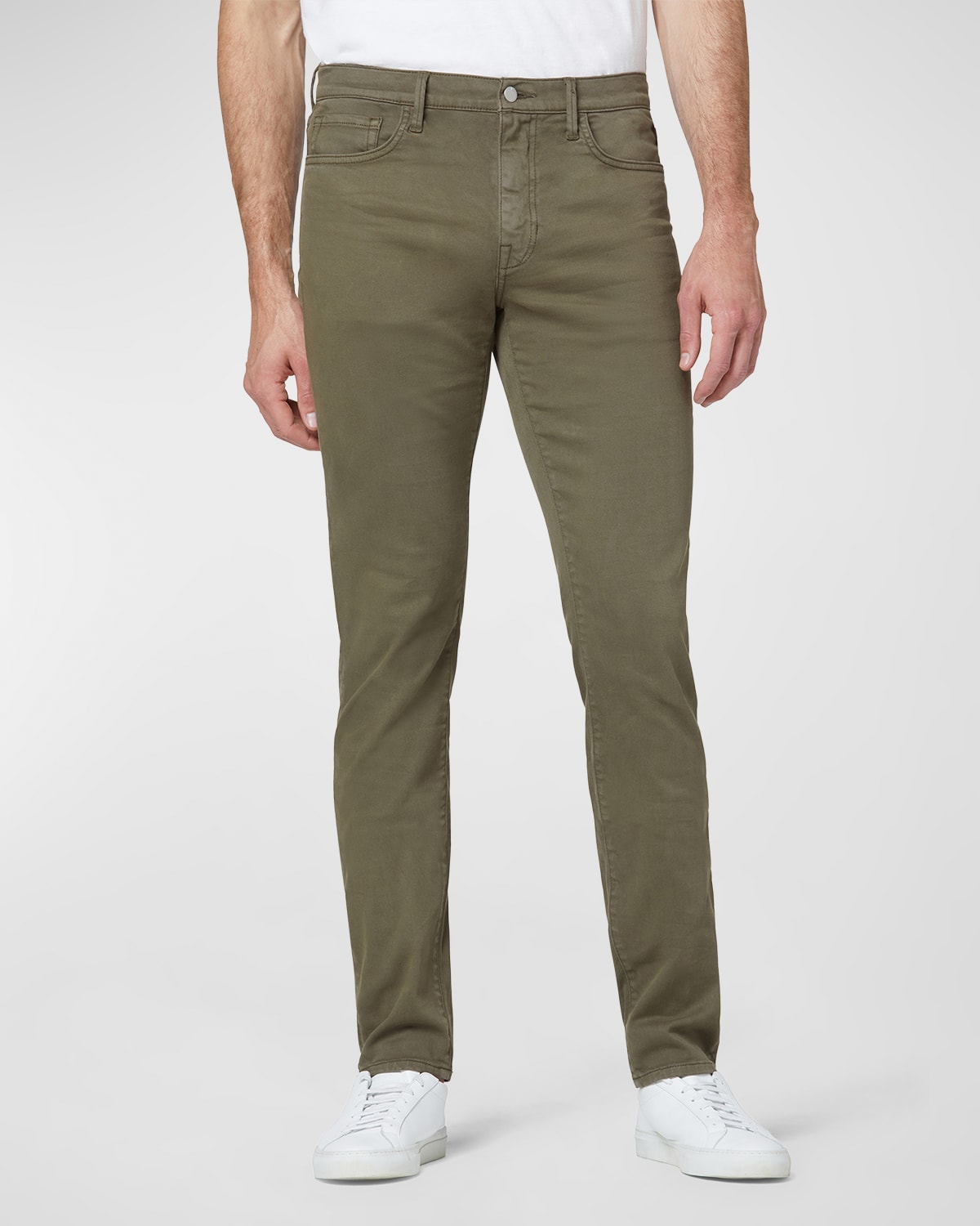 Joe's Jeans The Asher Tencel Twill Slim-fit Jeans In Dusty Olive