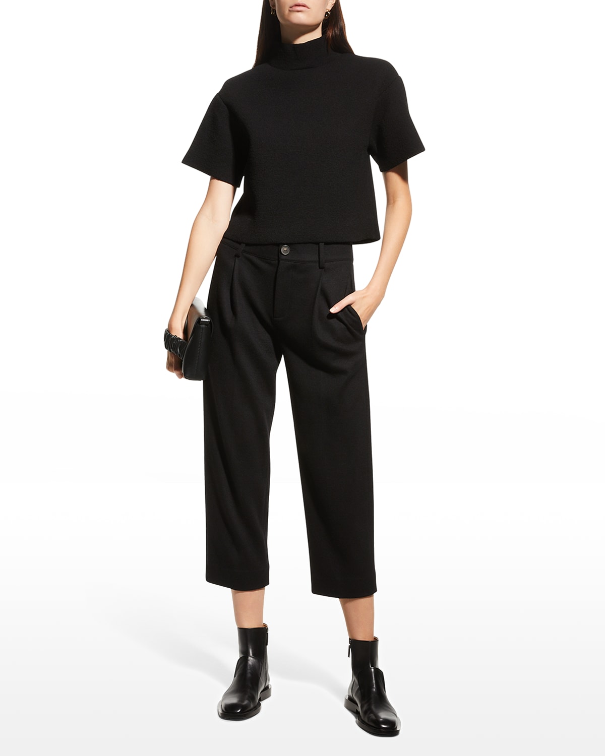 Vince Cropped Tapered Wool Pants