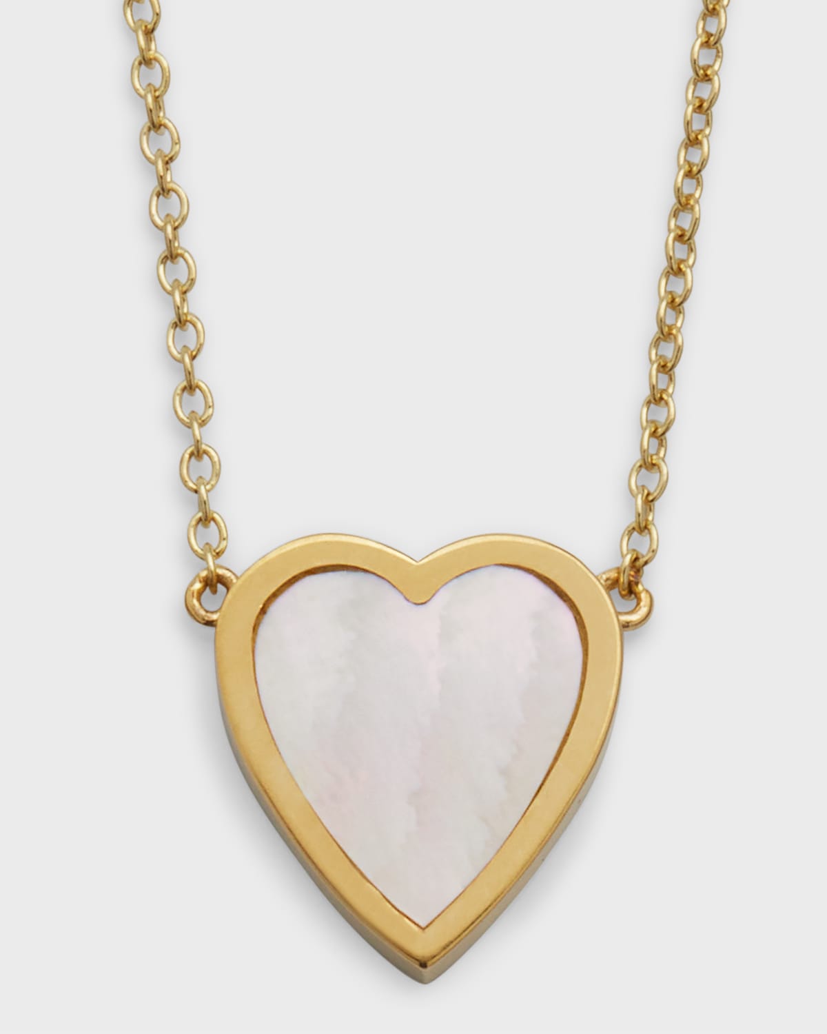 Jennifer Meyer 18k Mini Inlay Heart Necklace