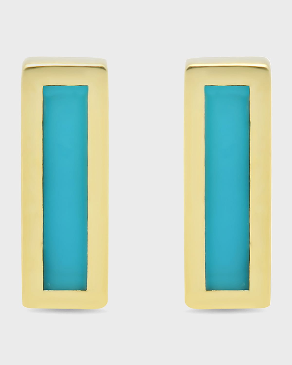 Jennifer Meyer 18k Inlay Bar Stud Earrings