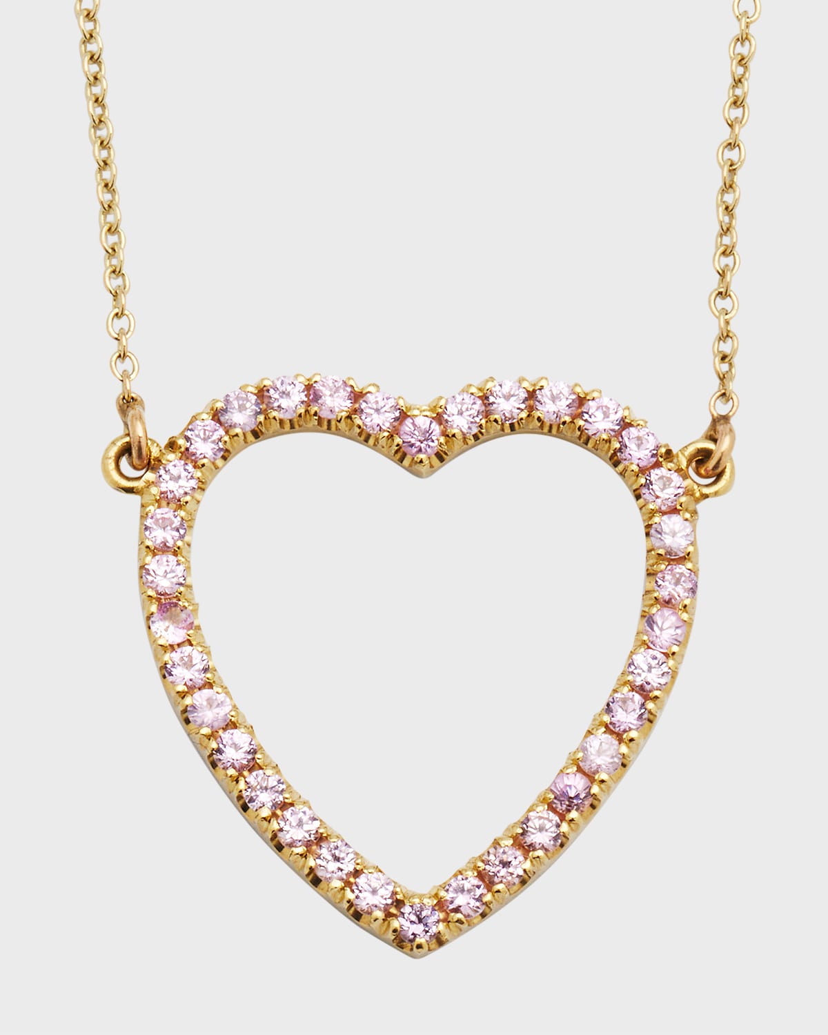 Jennifer Meyer Large Open Heart Necklace