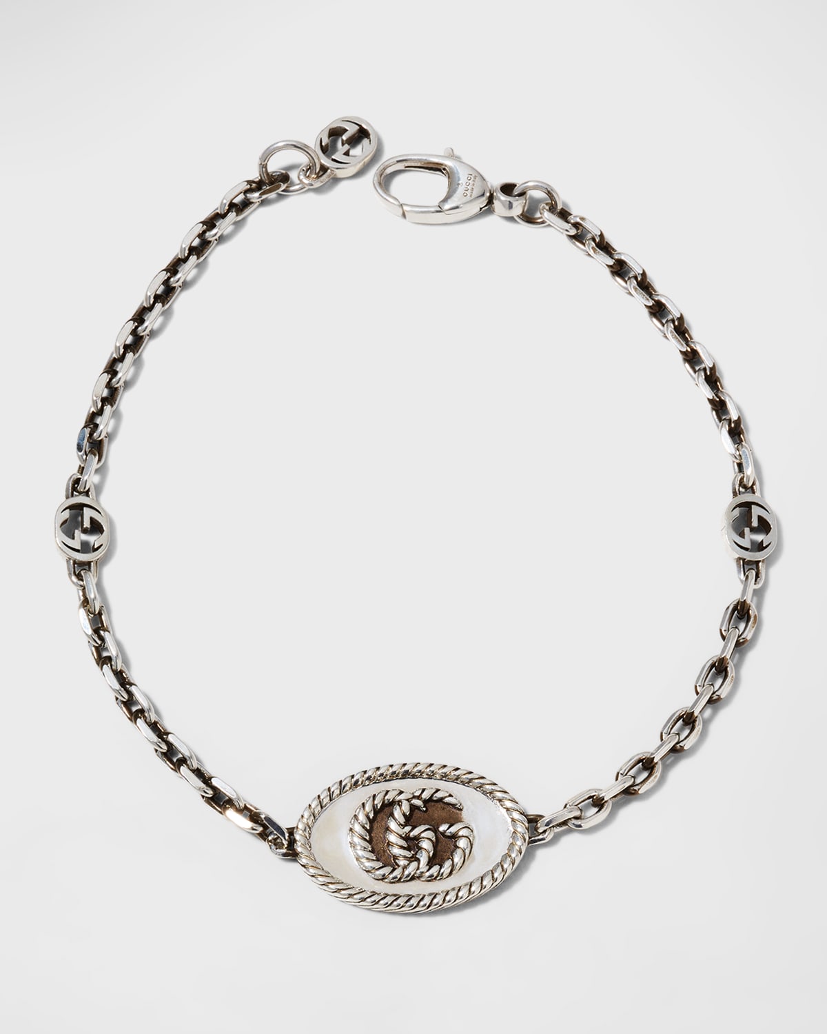 GG Marmont Aged Silver Bracelet