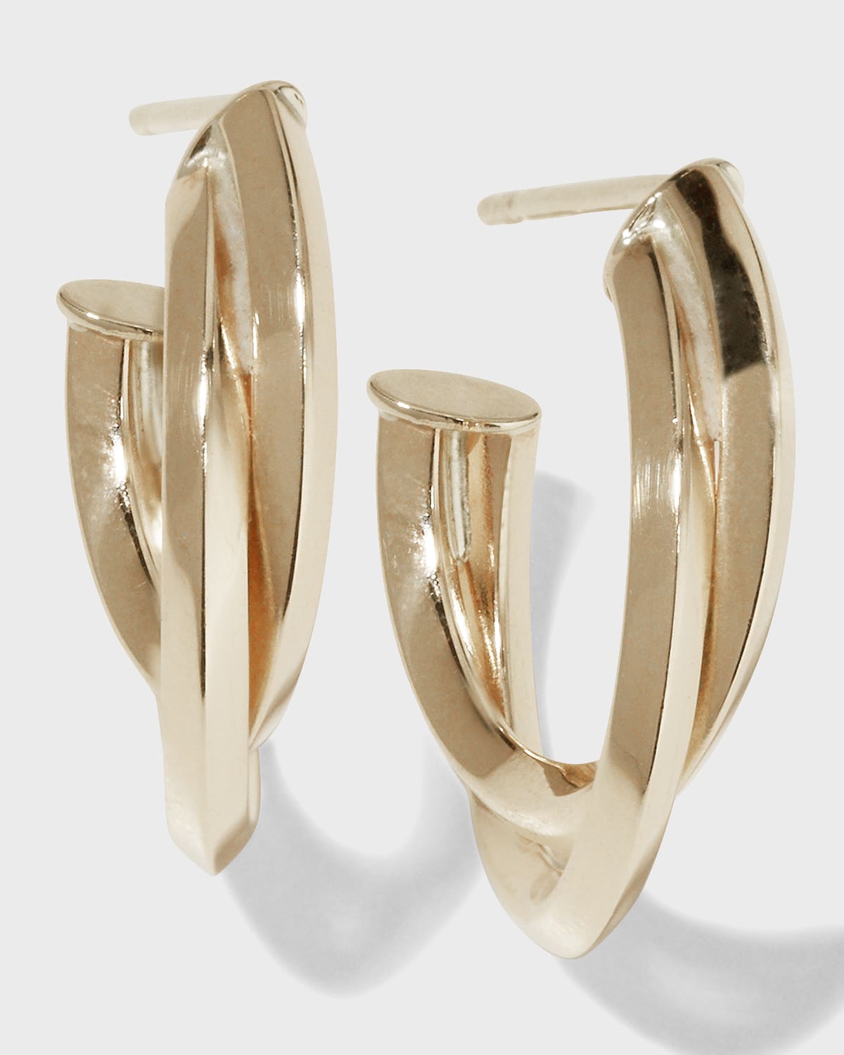 LANA JEWELRY Crossover 15mm Royale Hoops