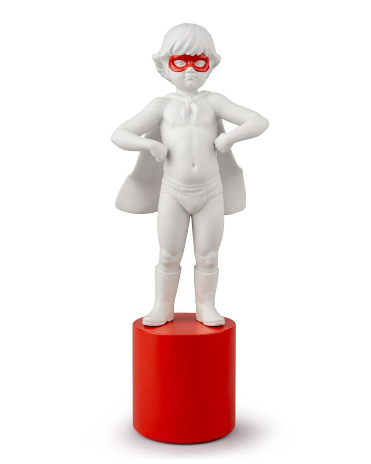 Shop Lladrò Hero To Rescue Figurine In White/red