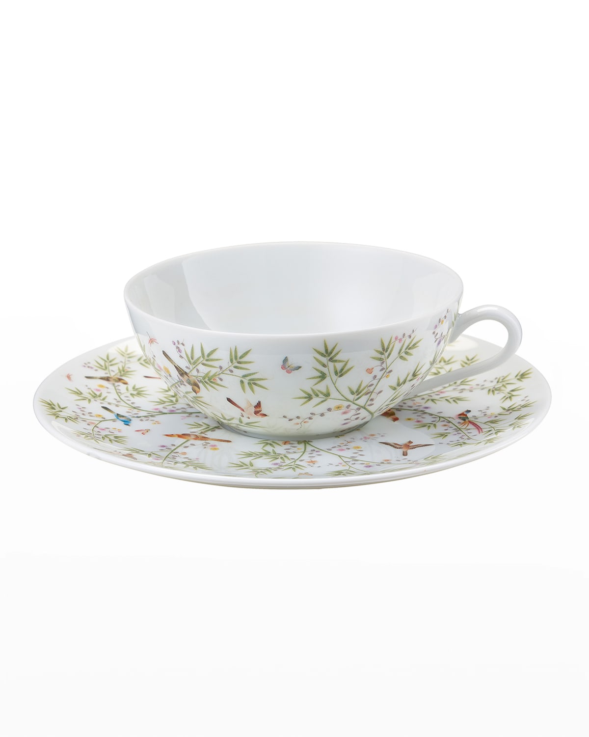 Raynaud Paradise White Tea Cup & Saucer Set In White