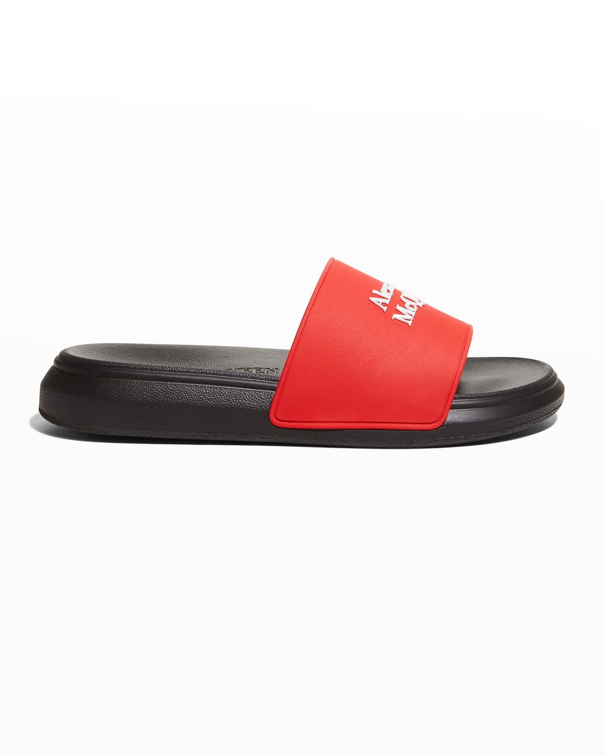 Alexander McQueen Men's Logo Pool Slide Sandals